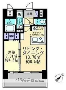 ルスト栗林町【304号室】の間取り