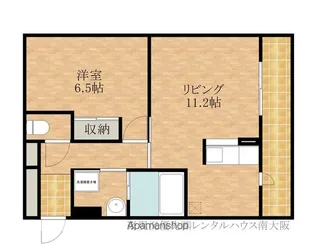 プランドール大手【304号室】の間取り