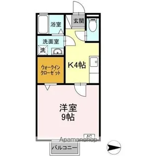 ピアハウスK【1階】の間取り