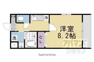 QUALIE丹波口駅前【3階】の間取り