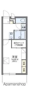 レオパレスアルカディア【207号室】の間取り