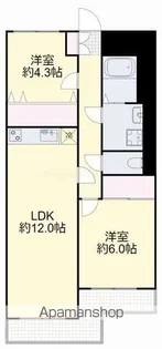 リエゾン原【403号室】の間取り