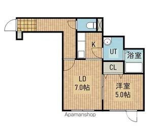 アイ リヴィエール【102号室】の間取り