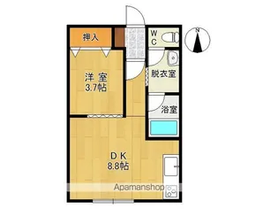 パリエ203【2A号室】の間取り