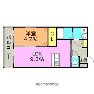 第34川崎ビル【6階】の間取り