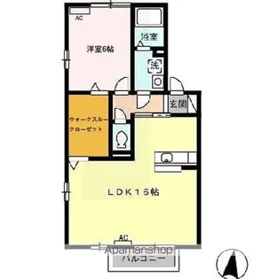 アメニティ・スリーオー B棟【2階】の間取り