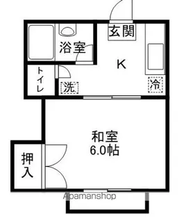 アネックス八木山【201号室】の間取り
