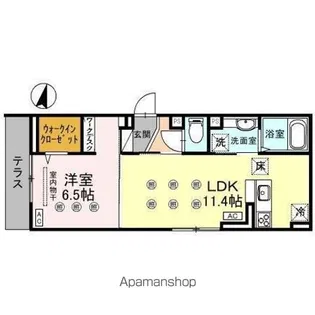 アヴァンス八潮A【1階】の間取り