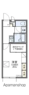 レオパレス城町【201号室】の間取り
