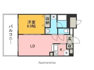 ラ・ペール・モリ【4階】の間取り