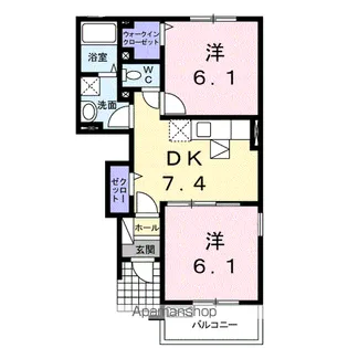 アンシャンテ【1階】の間取り