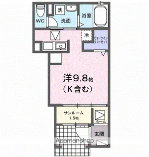 グラ―ヴェ御幸【1階】の間取り