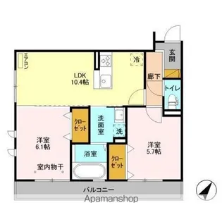 オッツIII【3階】の間取り