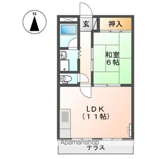 ジュージコーポNO1【1階】の間取り