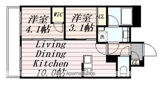 BRILLIA IST 墨田曳舟【11階】の間取り