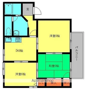 メルベーユ60【1階】の間取り