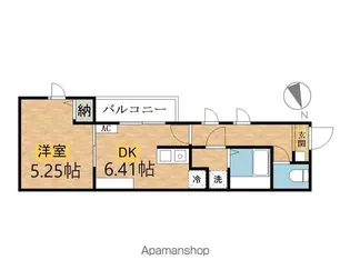 フェルトムントⅡ【3F号室】の間取り