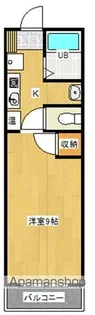 サンライズ若葉【3階】の間取り