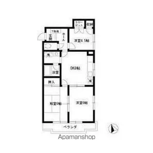 メゾン本行徳【1階】の間取り