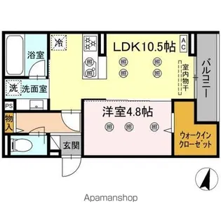 ディアライズ綾羅木本町 A棟【2階】の間取り
