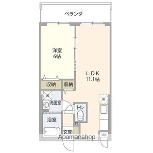 ニューライフマンションⅡ【3-B号室】の間取り