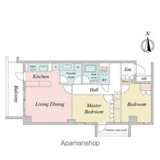 JMFレジデンス赤羽志茂【2階】の間取り
