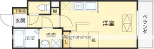 ルネス上牧【204号室】の間取り