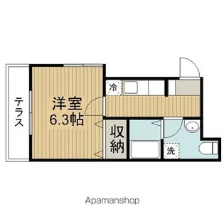 東京都中野区大和町1丁目【アパート】の間取り