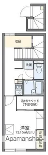 レオパレス蔵敷【218号室】の間取り
