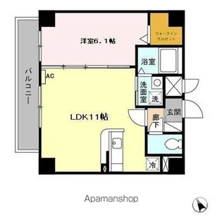 アースヒル東白壁【5階】の間取り