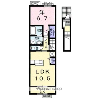 ミント神明【2階】の間取り