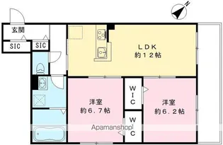 フォレスト楠【202号室号室】の間取り