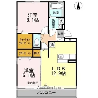 ドルチェ上杉【2階】の間取り