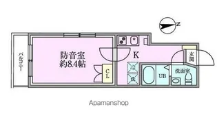 CAMEL【301号室】の間取り