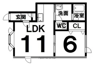 オークヒルズ【202号室】の間取り