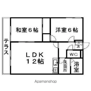 サンテラス下連雀【203号室】の間取り