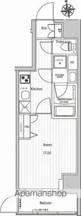 プレミアムキューブG東新宿【1階】の間取り