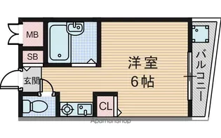 メゾンアンティーム【405号室】の間取り