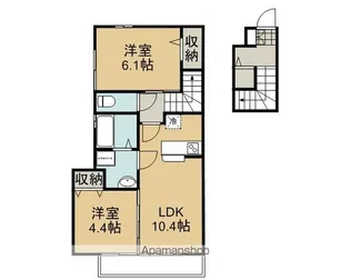 レグルス【203号室】の間取り