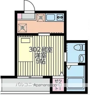 シャトーライフ横浜Ⅰ【303号室】の間取り