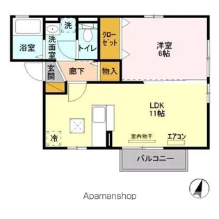 プランドール緑町【1階】の間取り