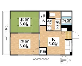 メゾン石橋【105号室】の間取り