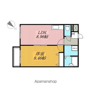 カムフォート登戸Ⅲ【301号室】の間取り