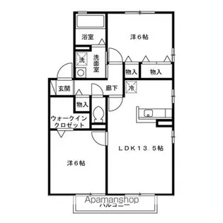 ベルハウス B【2階】の間取り