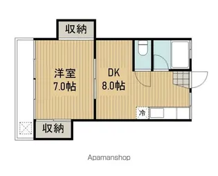 グリーンハイム【202号室】の間取り