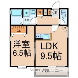クラージュ吹上【1階】の間取り