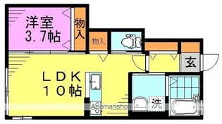 プランドール杉並【1階】の間取り