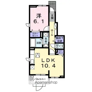 テラ フィオーレⅠ【1階】の間取り