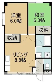 レジデンス真【205号室】の間取り