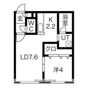 CHAMBRE宮の沢(シャンブル)【2階】の間取り